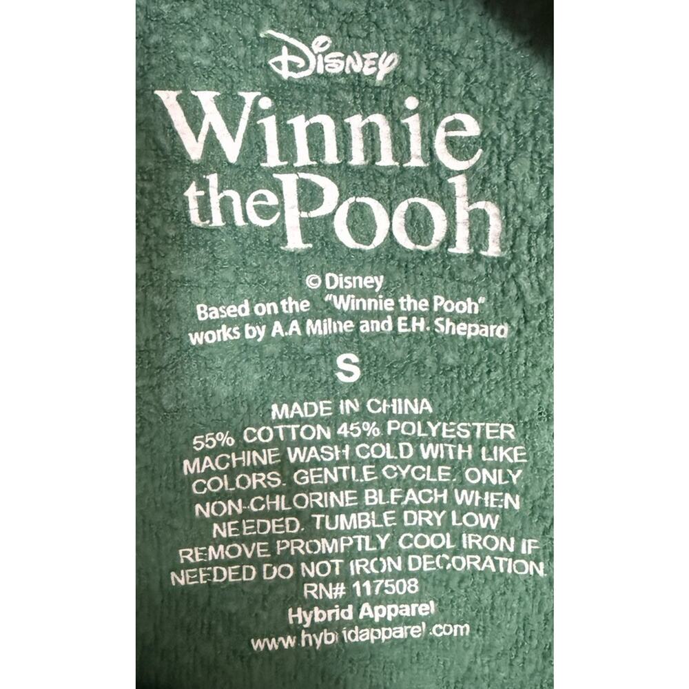 DISNEY Winnie the Pooh Women’s Green Crewneck Pullover L/S Sweatshirt Size Small - Picture 7 of 7